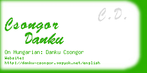 csongor danku business card